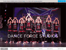 Tablet Screenshot of danceforceallstars.com